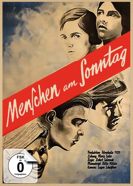 Cover zum Film: Menschen am Sonntag -  Als Mediabook inkl. DVD und Blu-ray mit der restaurierten Fassung und einem spannenden Booklet mit historischen Dokumenten und Informationen zur Entstehungsgeschichte und Rezeption erschienen.